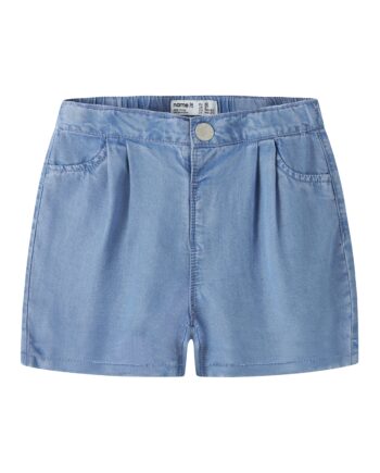 Name It Bella Denim Pleat Shorts Medium Blue Denim 92 Cm