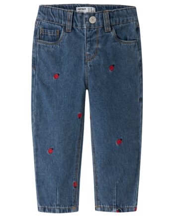 Name It Bella Mom Emb Jeans Medium Denim Blue Lady Bug 92 Cm