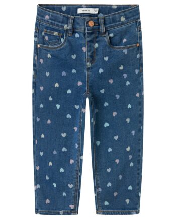 Name It Bella Mom Shaped Jeans Noos Denim Blue Hearts 80 Cm