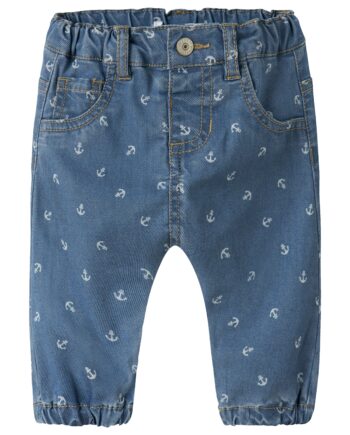 Name It Ben Bow Tap Jeans  Medium Blue Denim 56 Cm