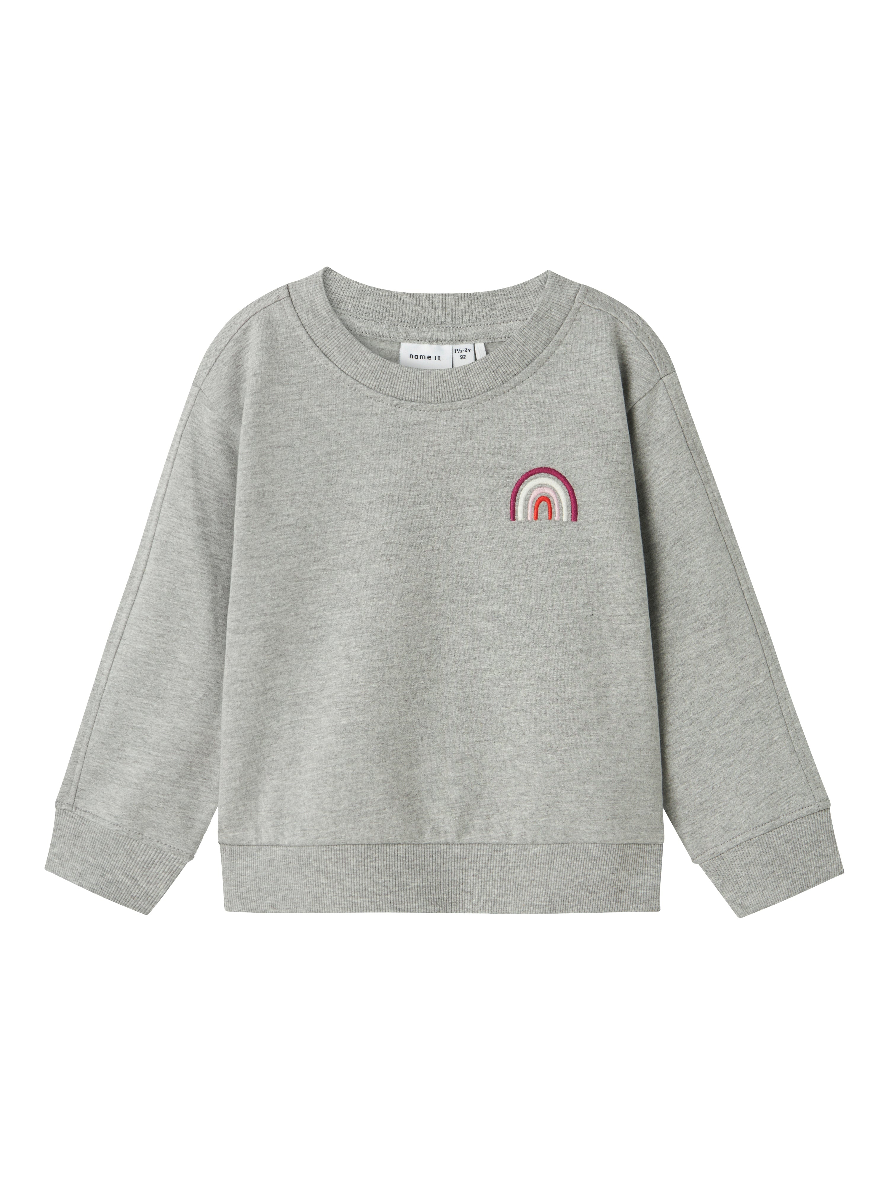 Name It Biliva Sweatshirt Grey Melange 92 Cm