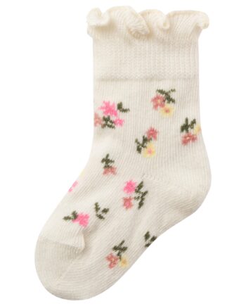 Name It Bitta Strømpe Med Blomster  Jet Stream 50 56