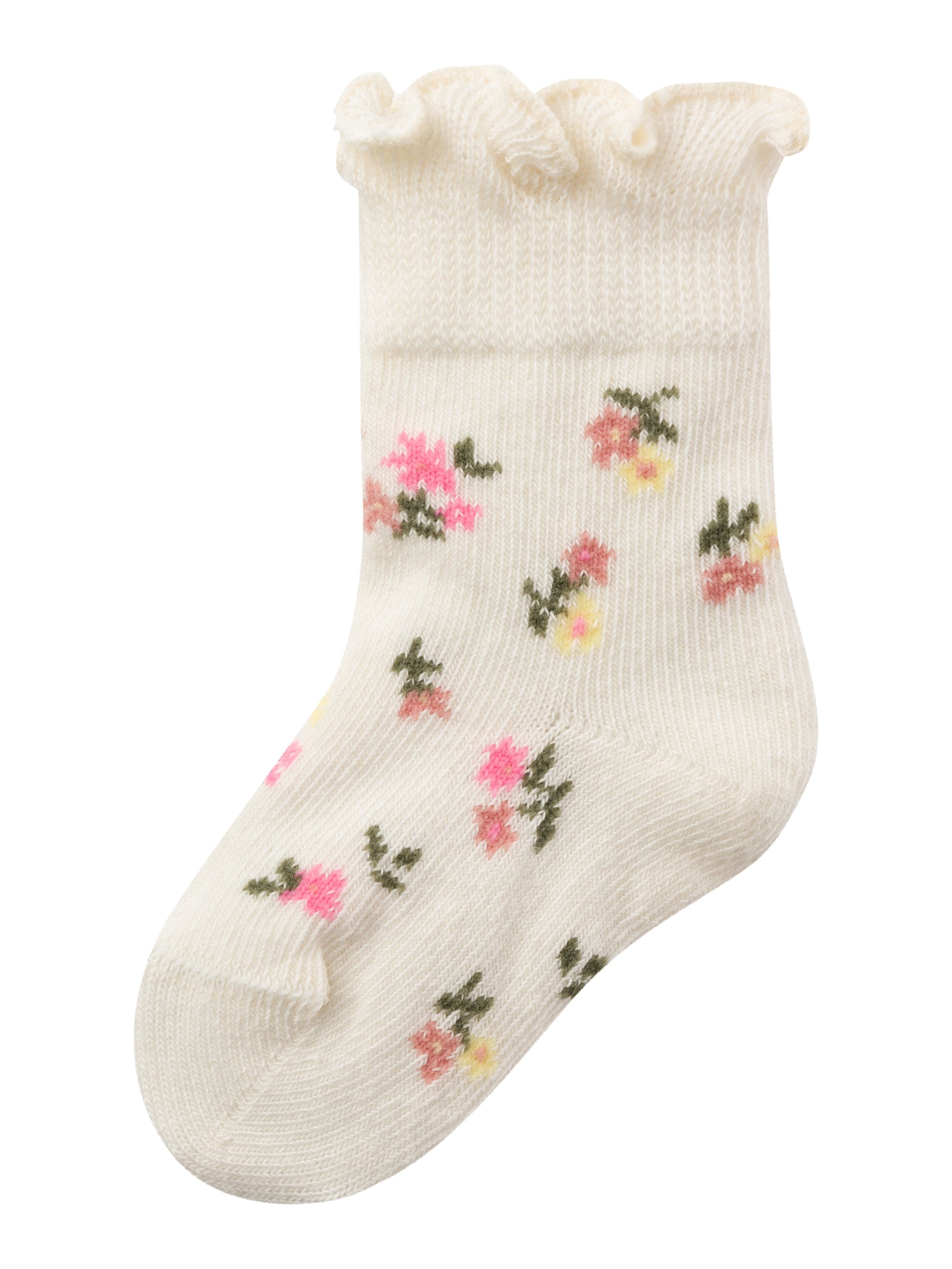 Name It Bitta Strømpe Med Blomster  Jet Stream 50 56