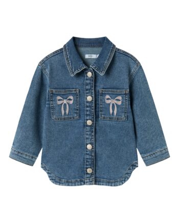 Name It Devi Denim Jacket Medium Blue Denim Bow 92 Cm