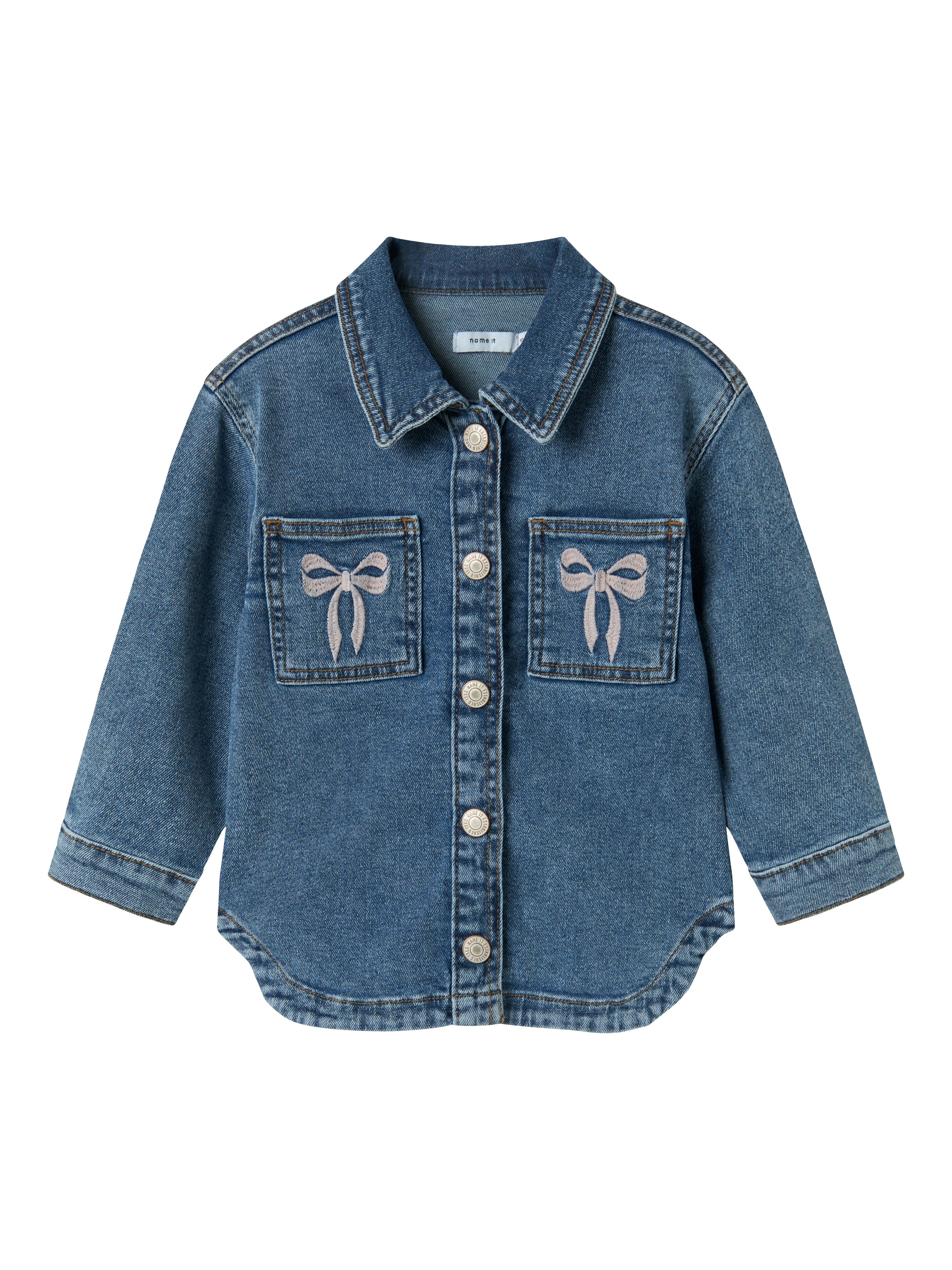 Name It Devi Denim Jacket Medium Blue Denim Bow 92 Cm