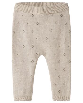 Name It Diame Knit Pants Peyote Melange 50 Cm