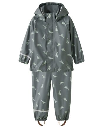 Name It Dry10 Rain Set Balsam Green Dino 86 Cm