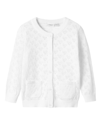 Name It Felotte Strik Cardigan Bright White 92 Cm