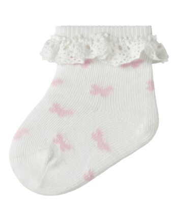 Name It Futterfly Strømper Cloud Dancer 50 56
