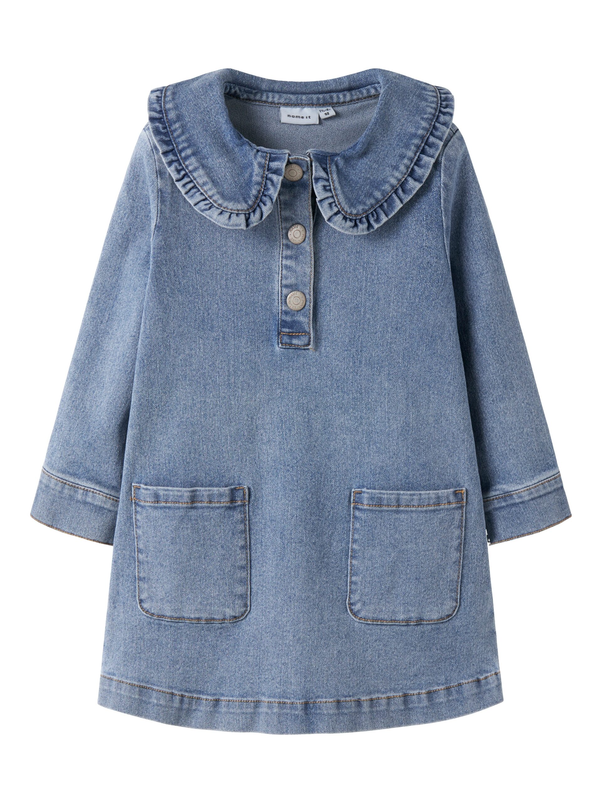 Name It Gia Denim Dresss Medium Blue Denim 92 Cm