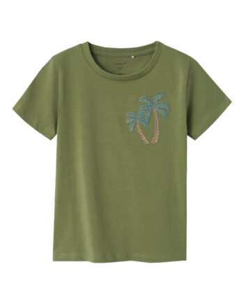 Name It Hakan  -shirt Oil Green 80 Cm