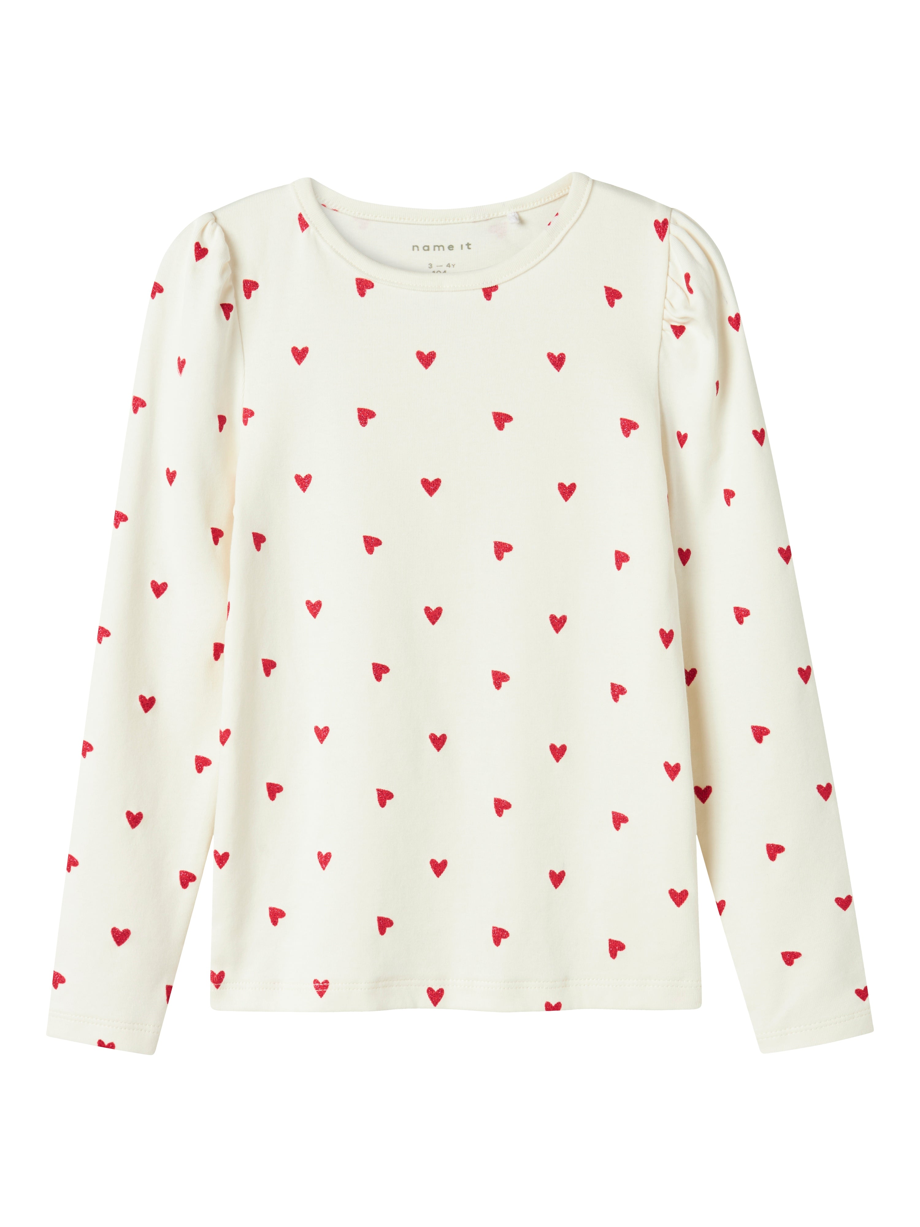 Name It Heart Top Cloud Dancer 92 Cm