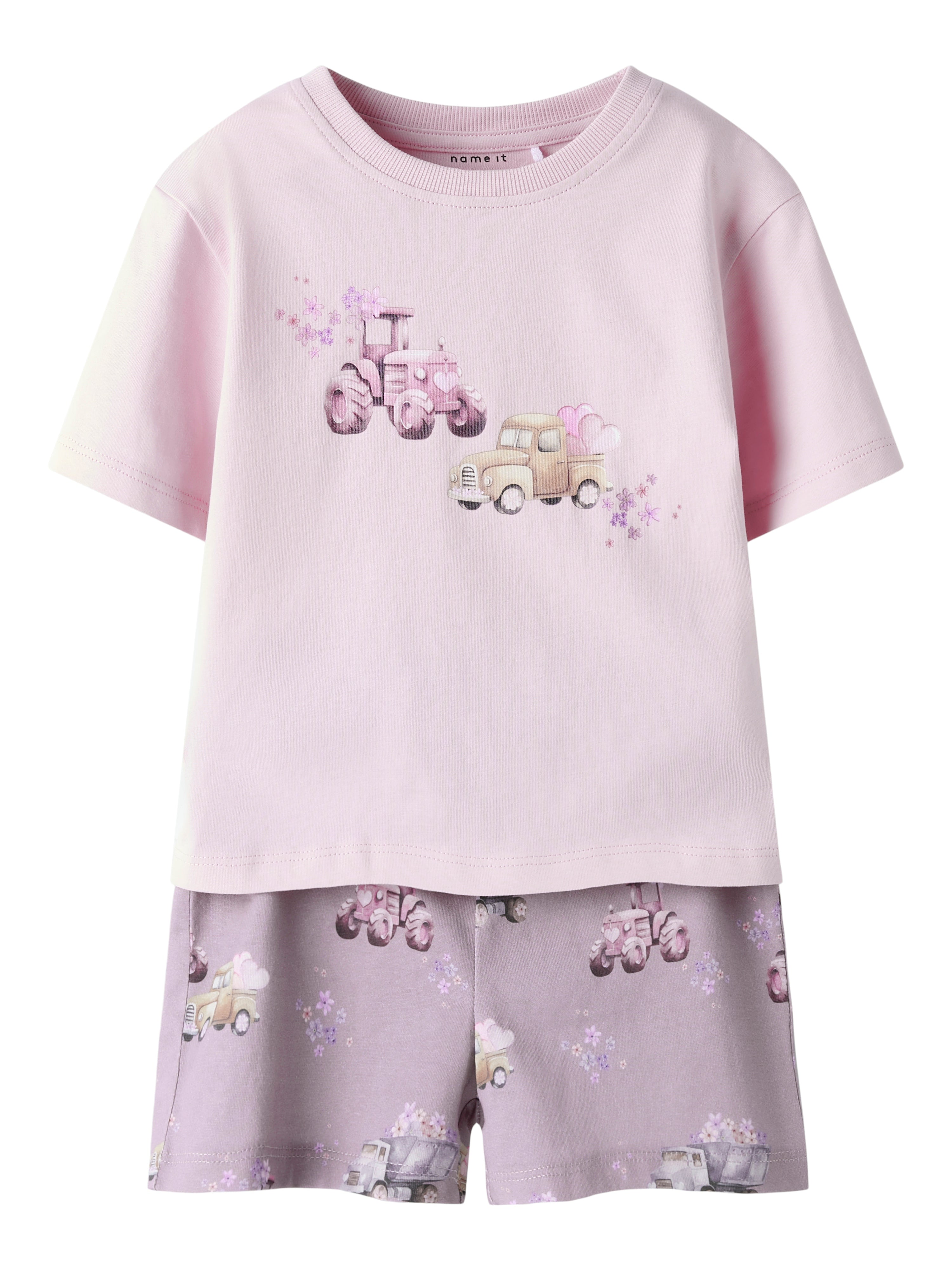 Name It Helga Shorts Sæt Cameo Pink Elderberry Shorts 92 Cm