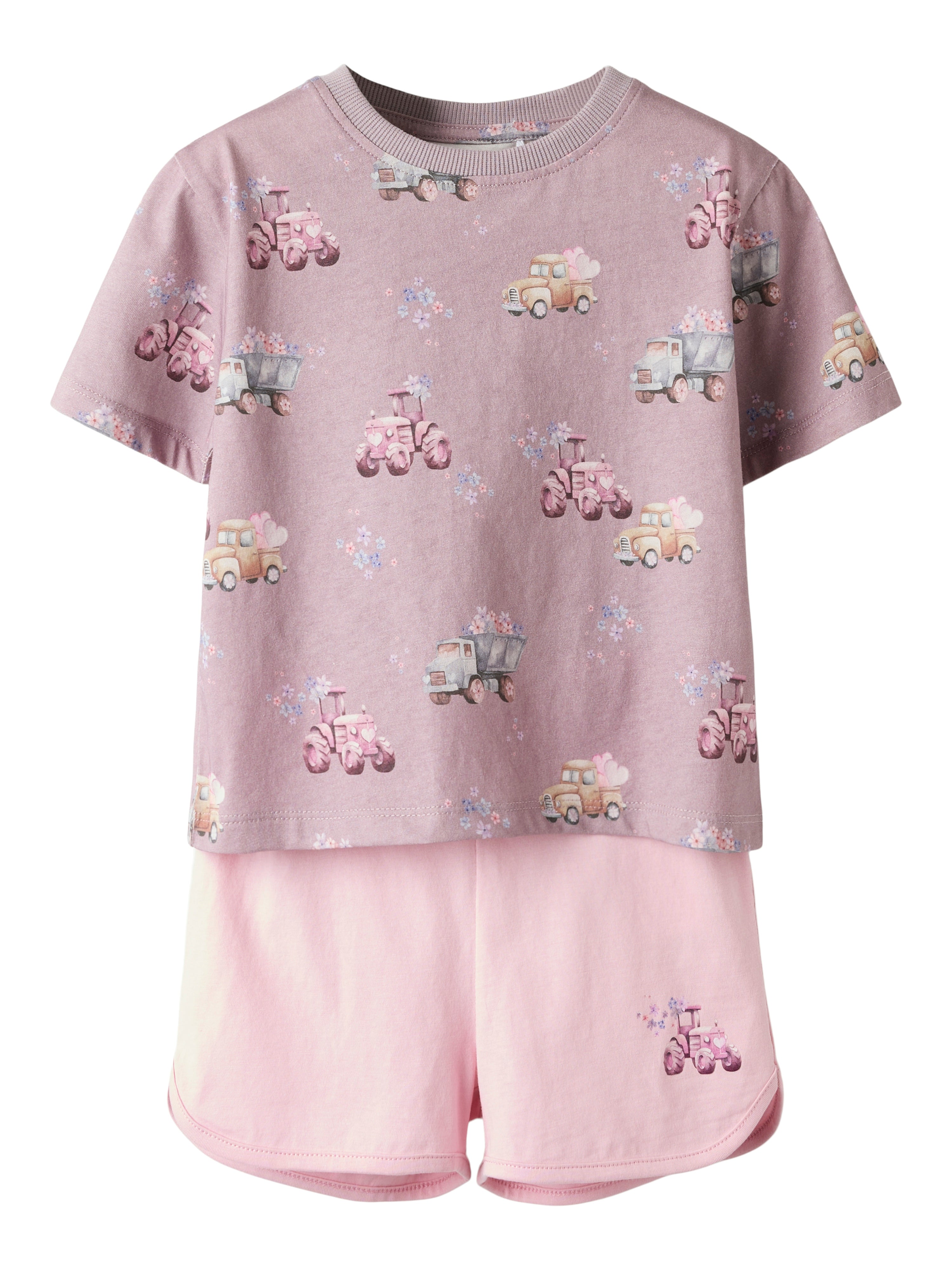 Name It Helga Shorts Sæt Elderberry Cameo Pink Shorts 92 Cm