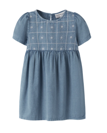 Name It Herta Ss Dress Faded Denim 92 Cm