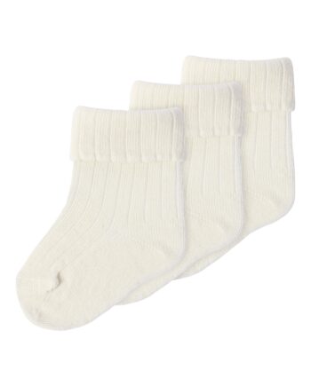 Name It Hobbu   Pak Strømpe Cloud Dancer 50 56