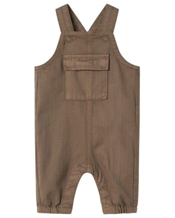 Name It Ib Bow Twill Overall Walnut 50 Cm