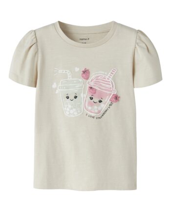 Name It Jelleanal Ss Top Almond Milk 92 Cm