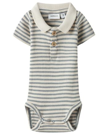 Name It Jerimiah Ss Polo Body Blue Mirage 50 Cm