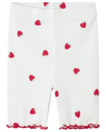 Name It Jillie Slim Biker Shorts Bright White 92 Cm