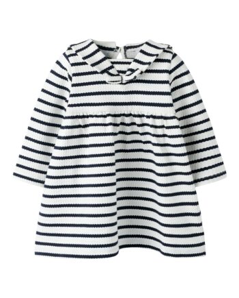 Name It Kattie Ls Dress Cloud Dancer Sky Captain 68 Cm