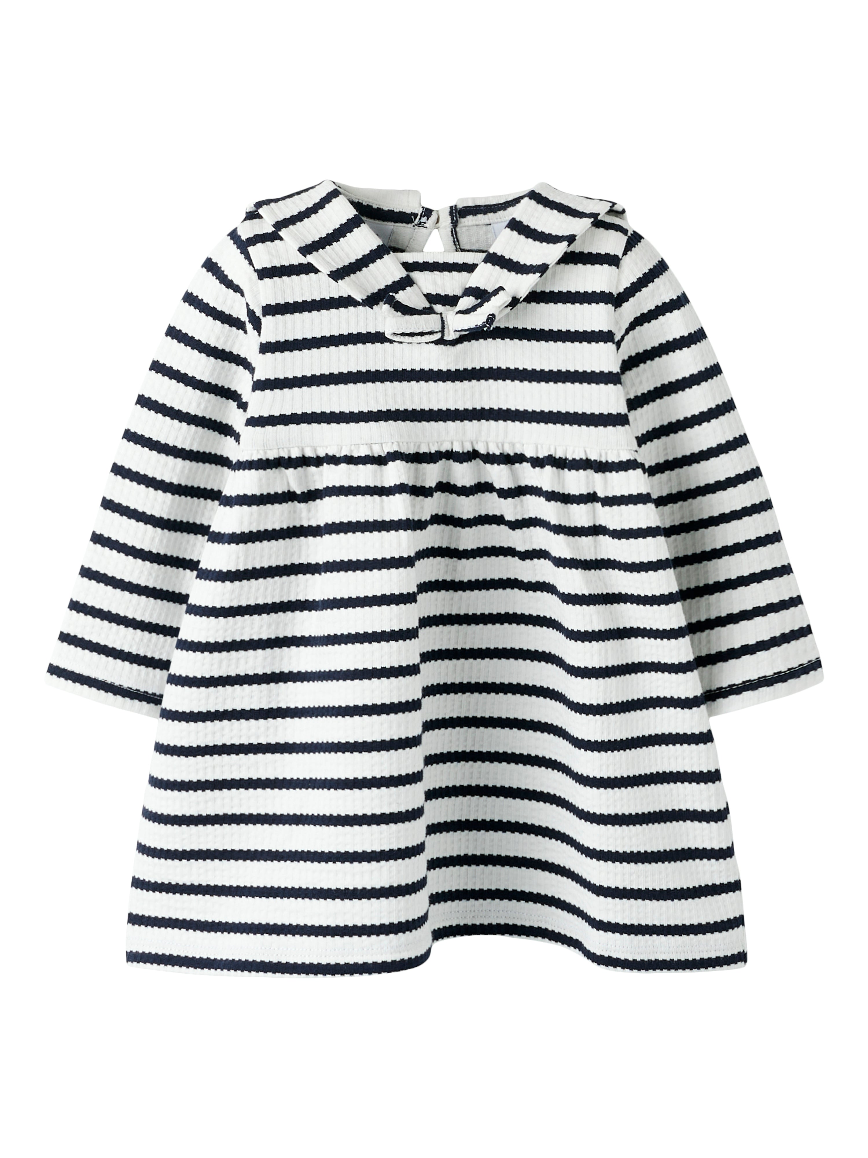 Name It Kattie Ls Dress Cloud Dancer Sky Captain 68 Cm