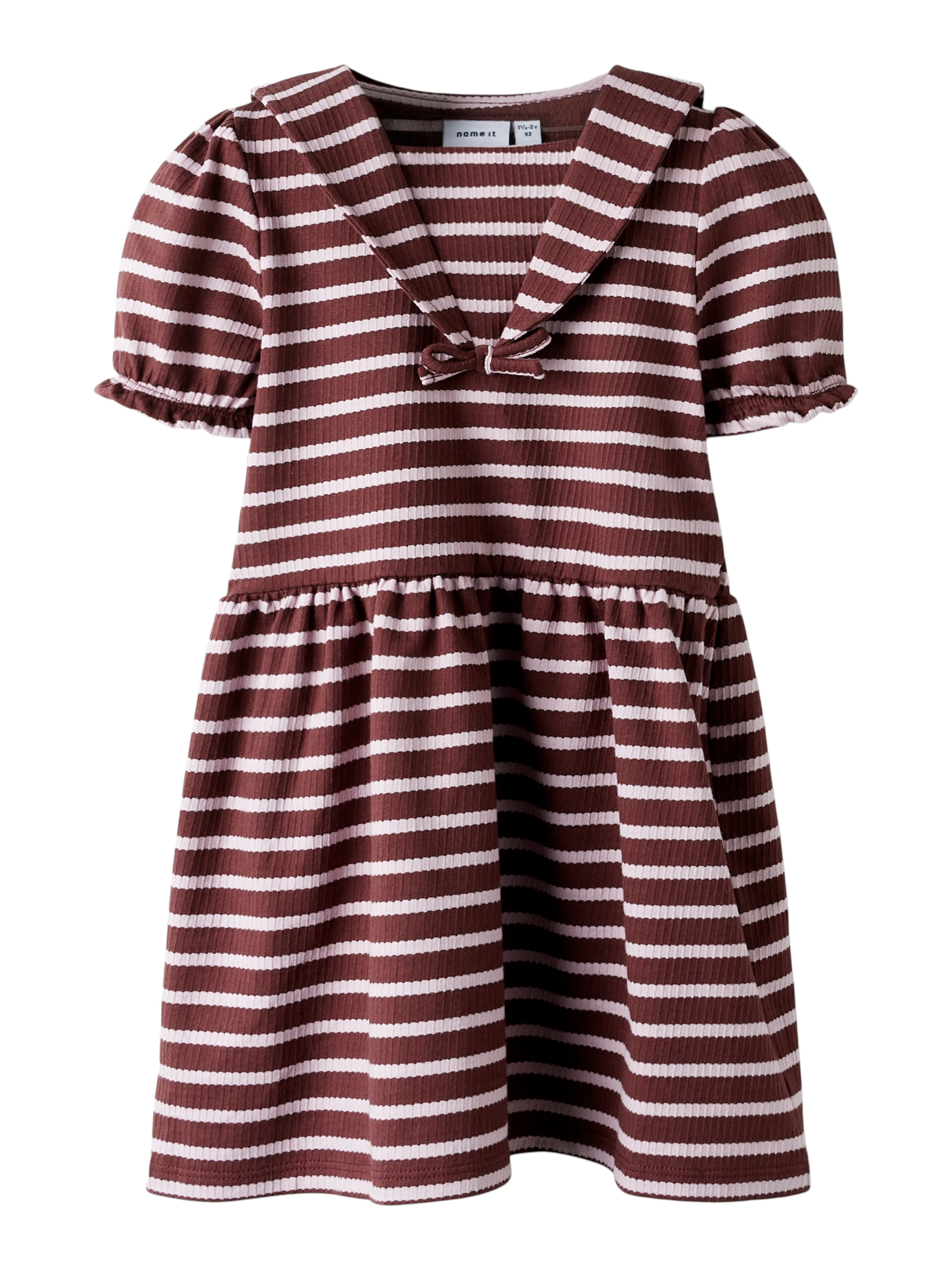 Name It Kattie Ss Dress Bleached Mauve Andorra 92 Cm