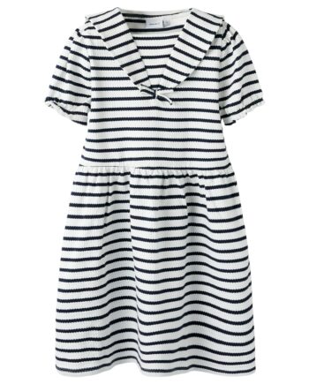 Name It Kattie Ss Dress Cloud Dancer Sky Captain 92 Cm