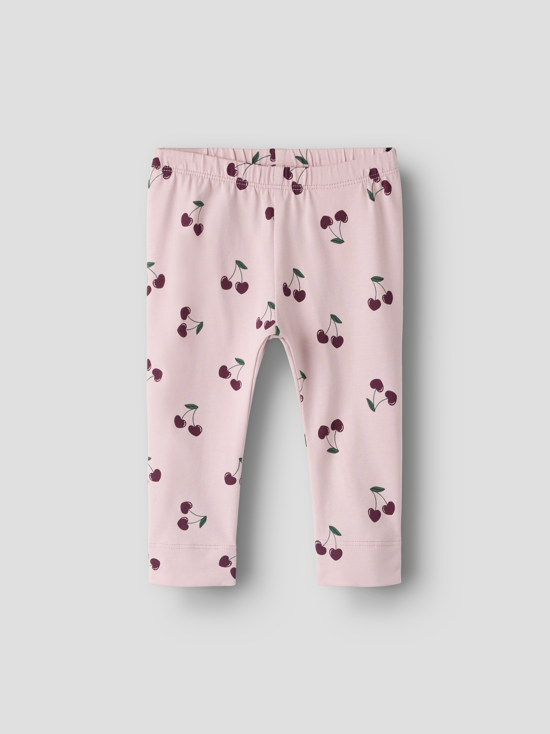 Name It Legging Med Kirsebær Print Str 56-92 Lyserød