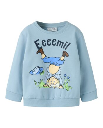 Name It Maska Emil Sweat Shirt Blue Fog 86 Cm