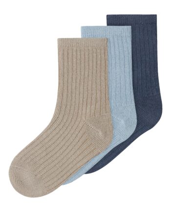 Name It Nobbu   Pack Strømper Chateau Gray Blue Fog Vintage Indigo 22 24 Cm