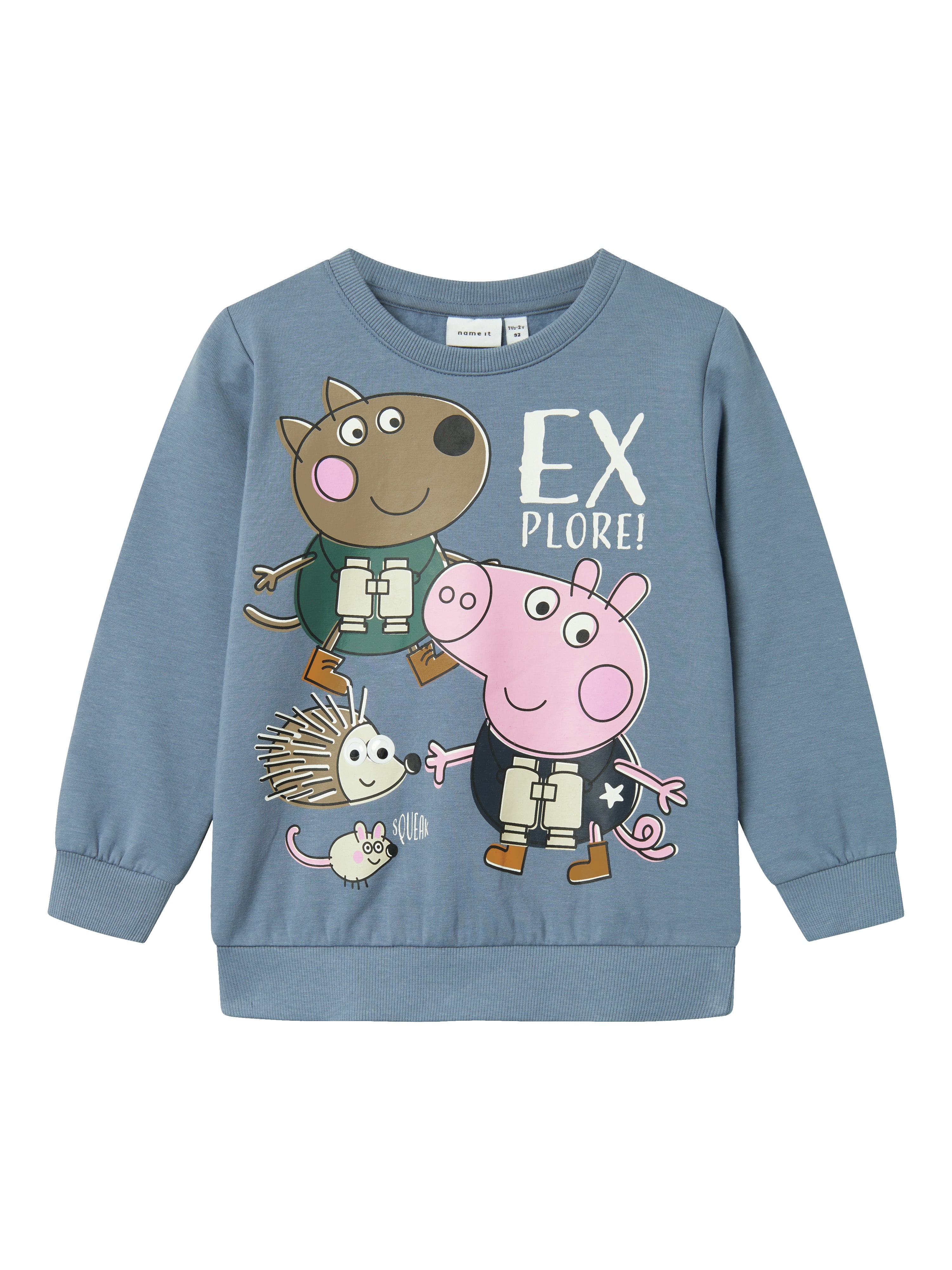 Name It Osgar Gurli Gris Sweat Shirt Flint Stone 86 Cm