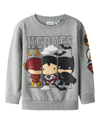 Name It Osmus Batman Sweat Shirt Grey Melange 92 Cm