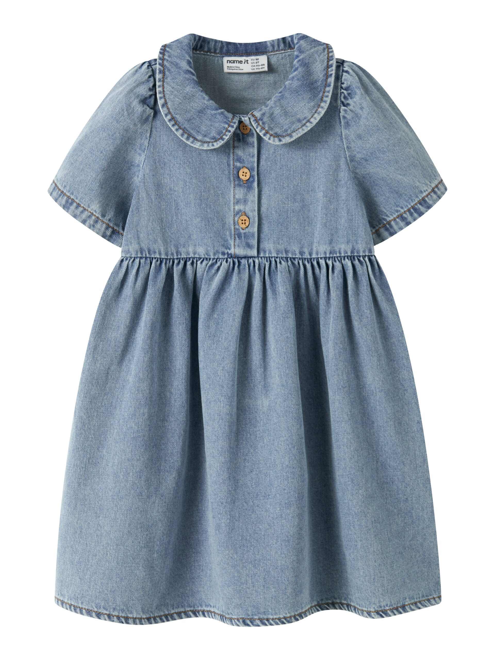 Name It Poppy Denim Dress Medium Blue Denim 92 Cm