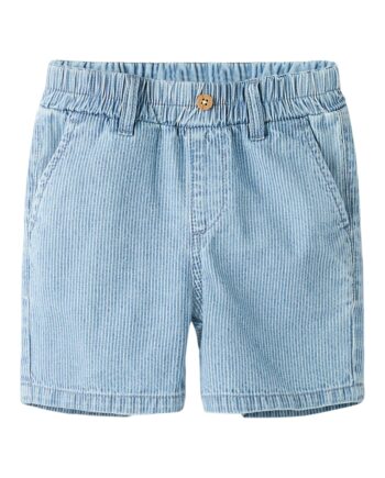 Name It Ryan Jog Stripe Denim Shorts Light Blue Denim 92 Cm