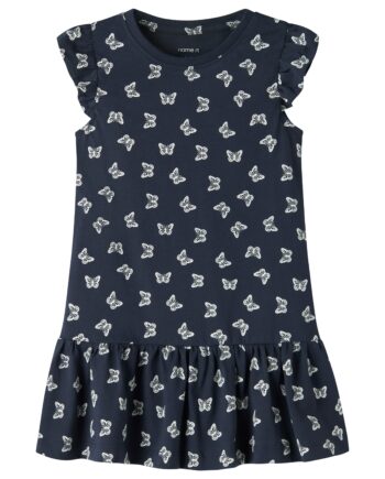 Name It Vida Dress Navy Blazer Butterflies 92 Cm