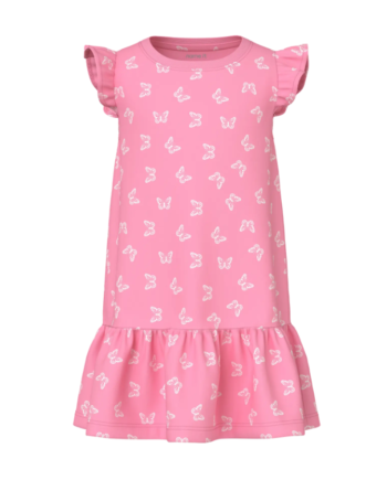 Name It Vida Dress Pink Drink Butterflies 92 Cm