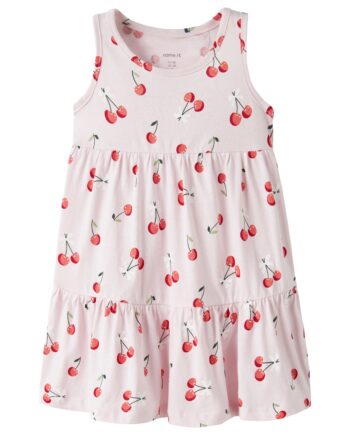 Name It Vigga Spencer Dress Cradle Pink Cherries 92 Cm