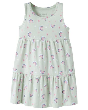 Name It Vigga Spencer Dress Pale Aqua Rainbow 92 Cm