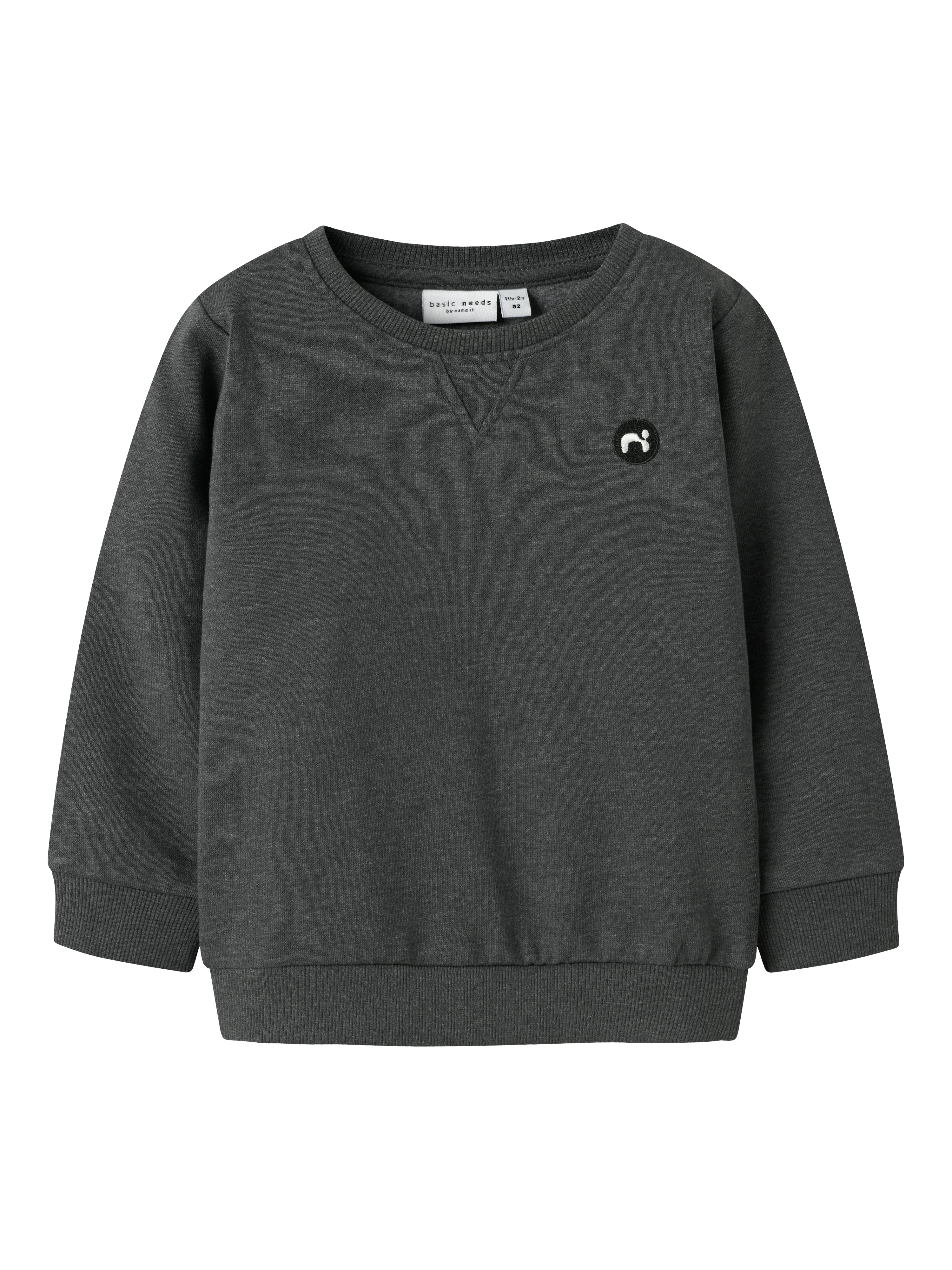 Name It Vimo Sweat Shirt Noos Dark Grey Melange 86 Cm