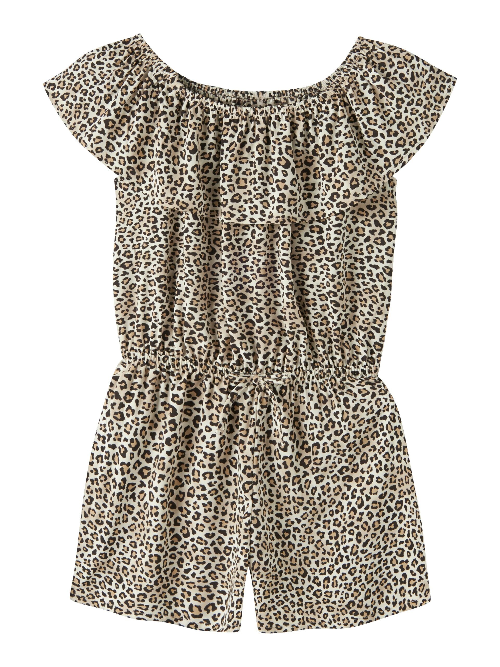 Name It Vinaya Ss Playsuit Turtledove Leopard 92 Cm