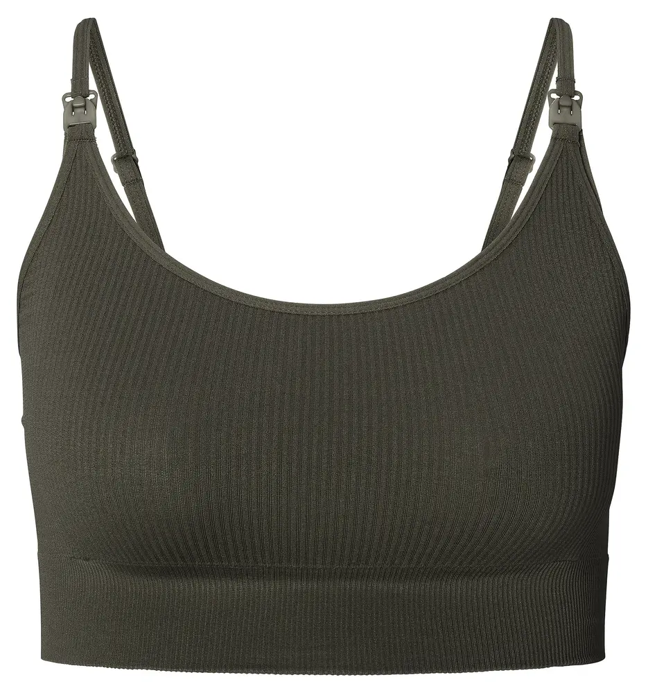Noppies Mira Sømløs Amme-rib Top Olive Xs