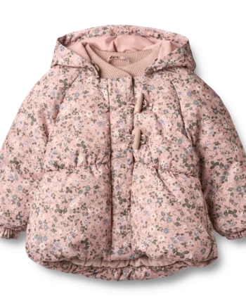Olga Pufferjakke Rose Powder Flowers  -12 Mdr