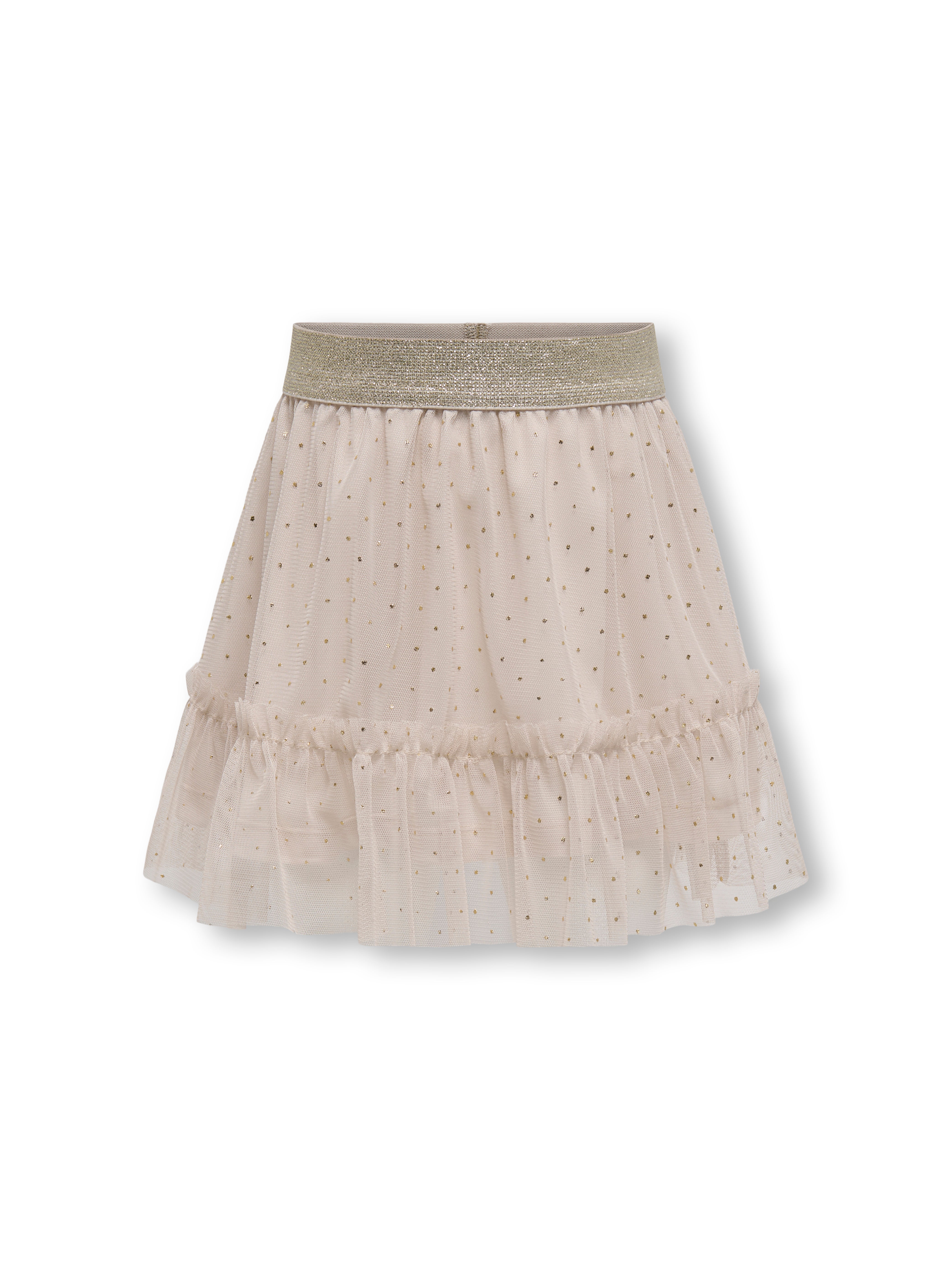 Only Mini Adaline Gold Dot Tulle Skirt Silver Gray 86 Cm