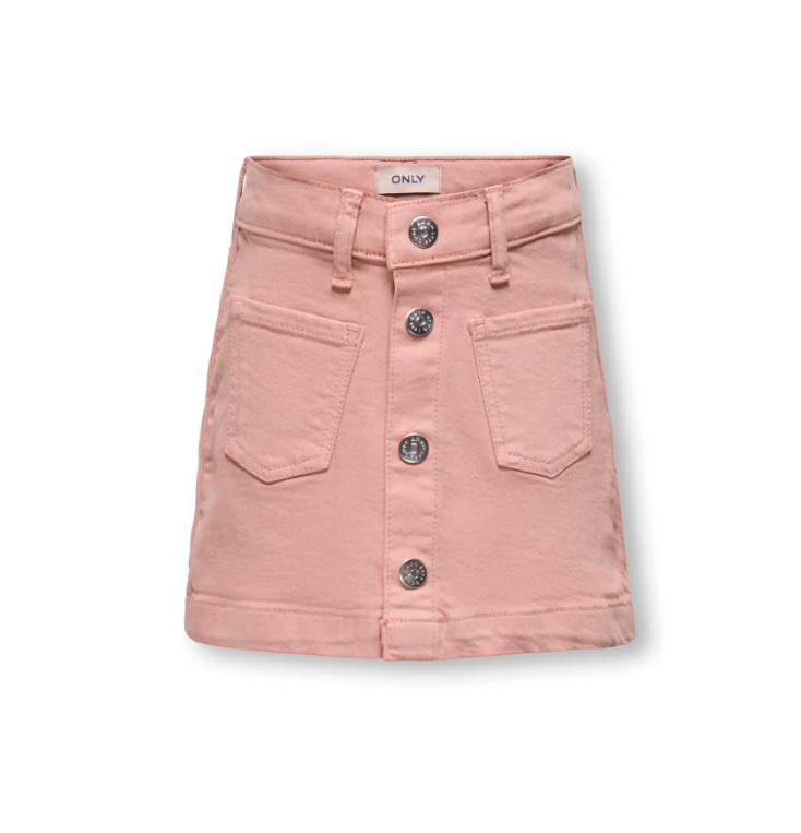 Only Mini Amazing Col Skirt Tai Denim Misty Rose 92 Cm