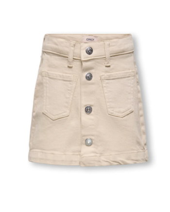 Only Mini Amazing Col Skirt Tai Denim Oatmeal 92 Cm