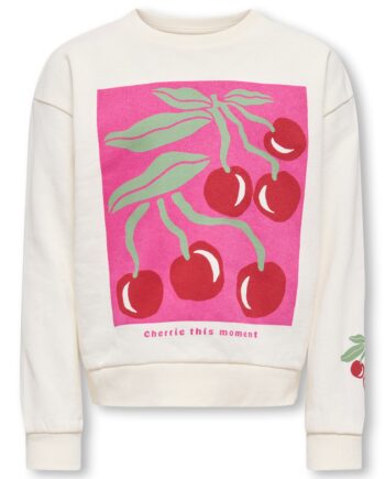 Only Mini Artsy Loose Sweatshirt Tofu 92 Cm