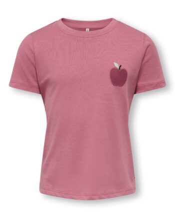 Only Mini Candy Life Printed Tee Heather Rose 92 Cm