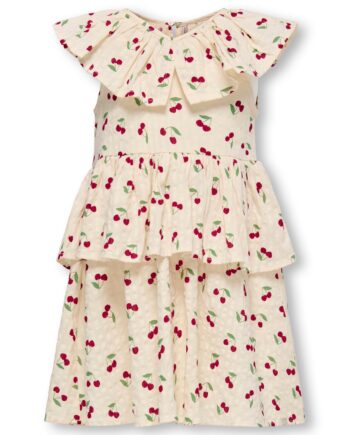 Only Mini Cerise Layered Dress Whitecap Gray 92 Cm