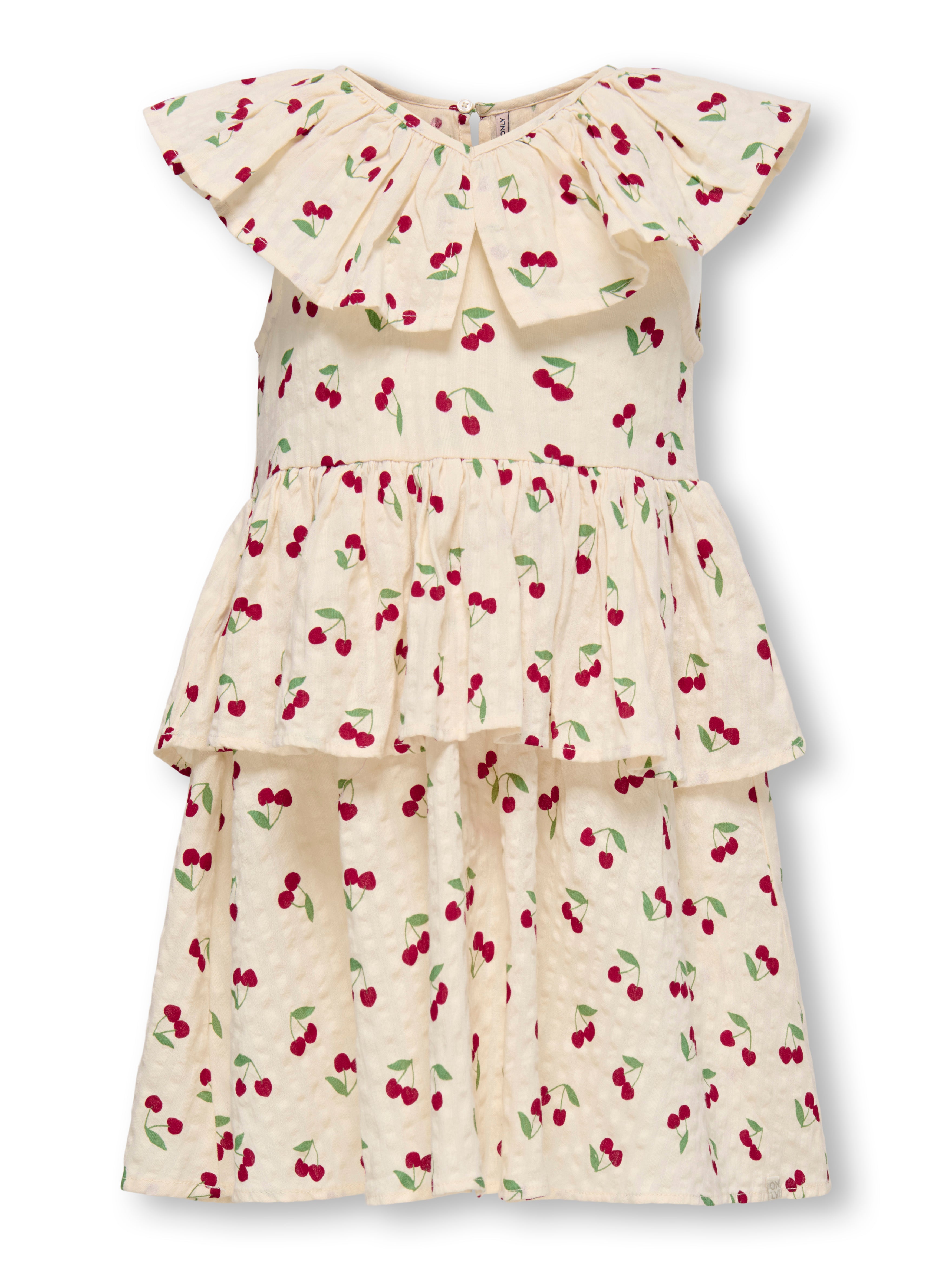 Only Mini Cerise Layered Dress Whitecap Gray 92 Cm